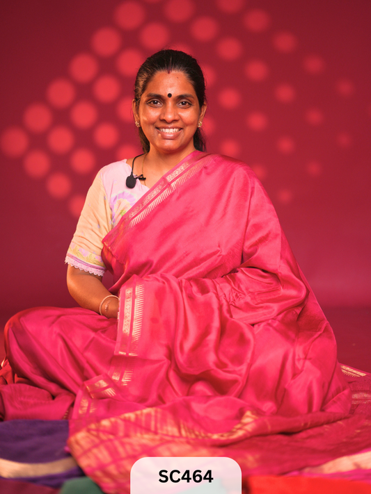 SEMI MYSORE CREPE SAREE