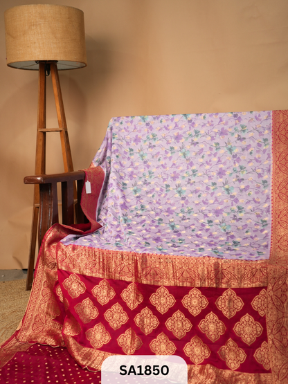 MYSORE PURE CHINNON CREPE RICH PALLU