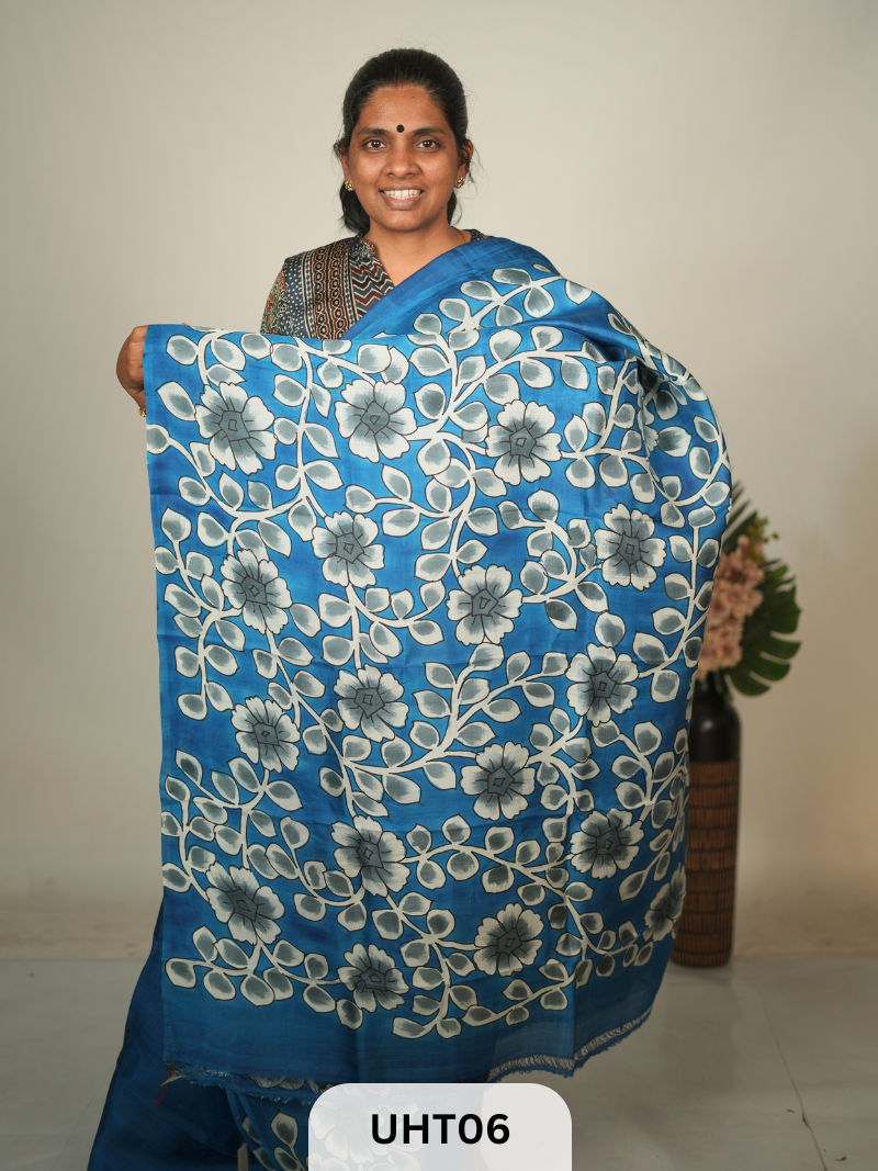 PURE MURSHIDABAD HANDPAINTED SAREE