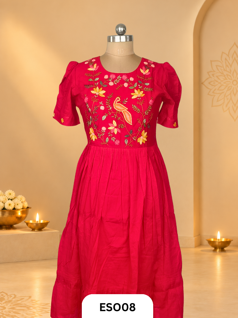 Premium Hand embroidery Gown