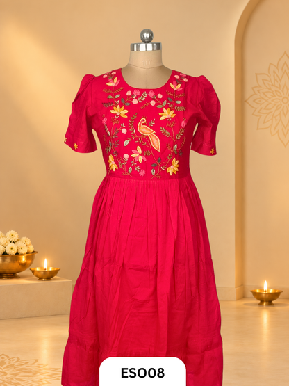 Premium Hand embroidery Gown