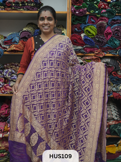 PURE KHADDI GEORGETTE DUPPATTA