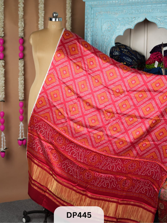 Gaji Silk with Lagidi patta Dupatta