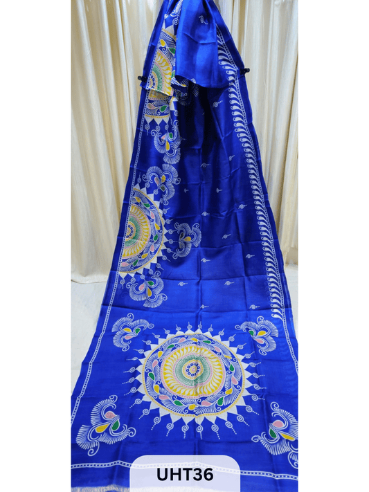 PURE MURSHIDABAD HANDPAINTED SAREE