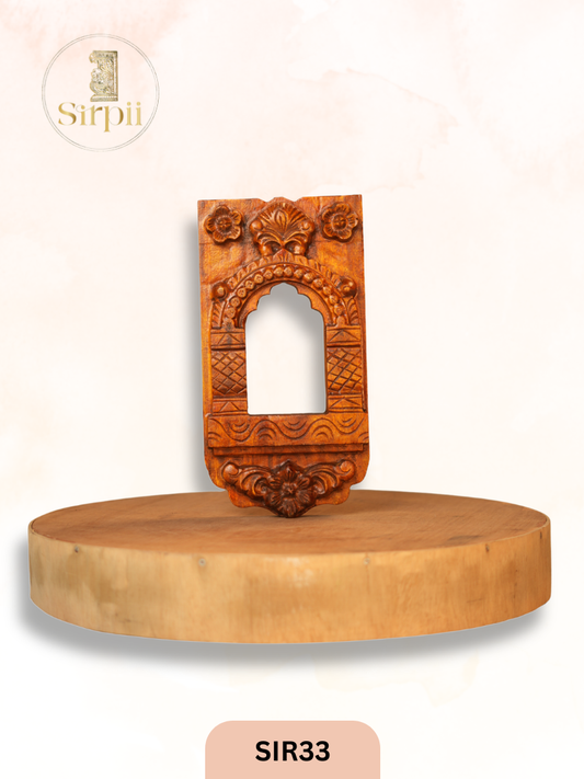 Decorative Wooden Mada Vilakku Wall Hanging - Height 15" INCH, WIDTH 7.5"INCH