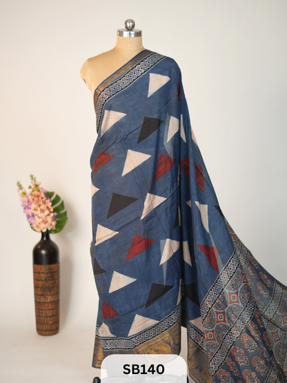 CHENNURI SILK WITH KANCHI BORDER