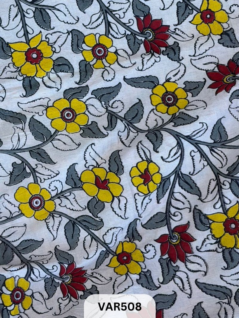 Kalamkari Hand printed - Fabric -1.5mtr