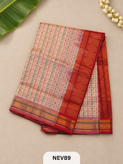 Small Border Thread Lakshadeepam