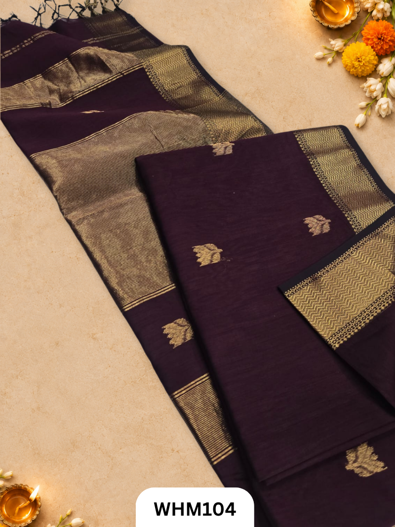 Maheshwari handloom Lotus butta sarees