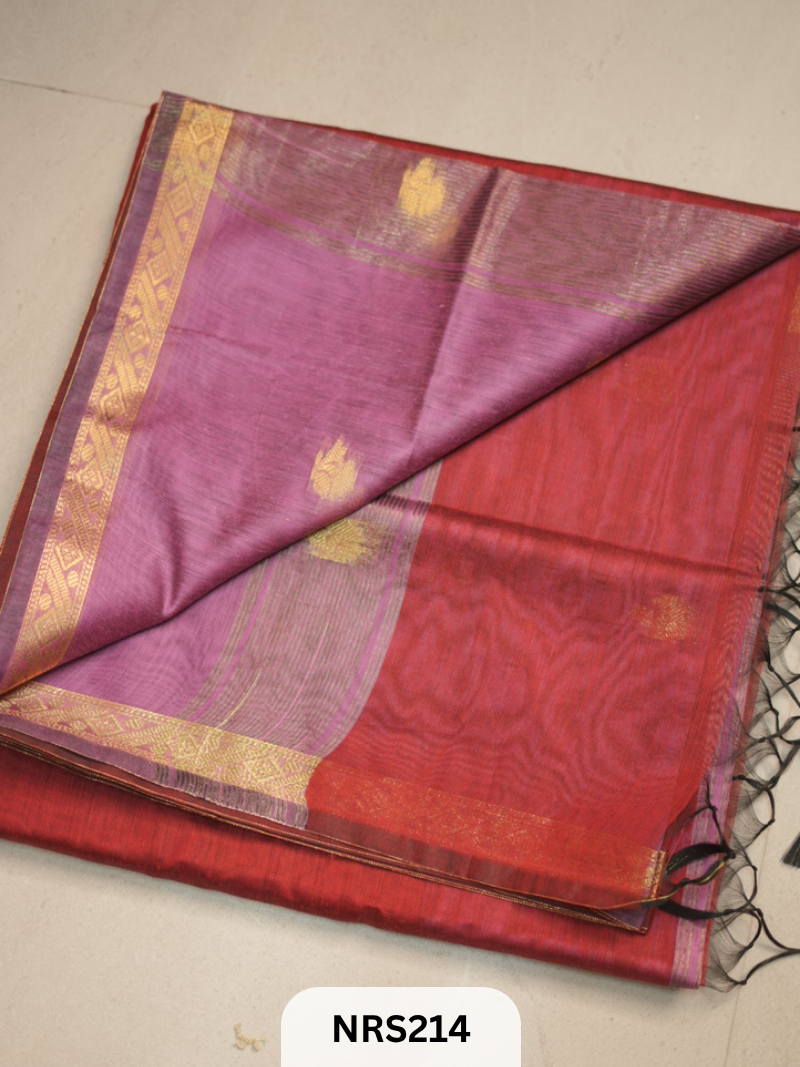 CHANDERI INSPIRED MAHESWARI SAREE