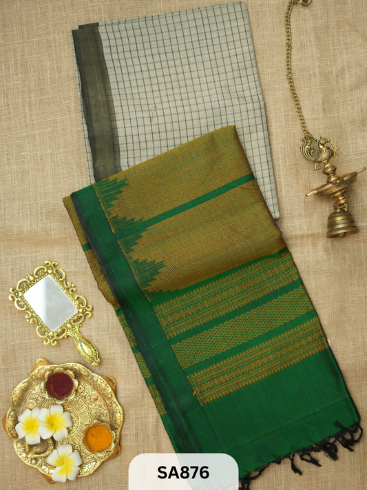KALASHETRA-PURE HANDLOOM SILK COTTON SAREE
