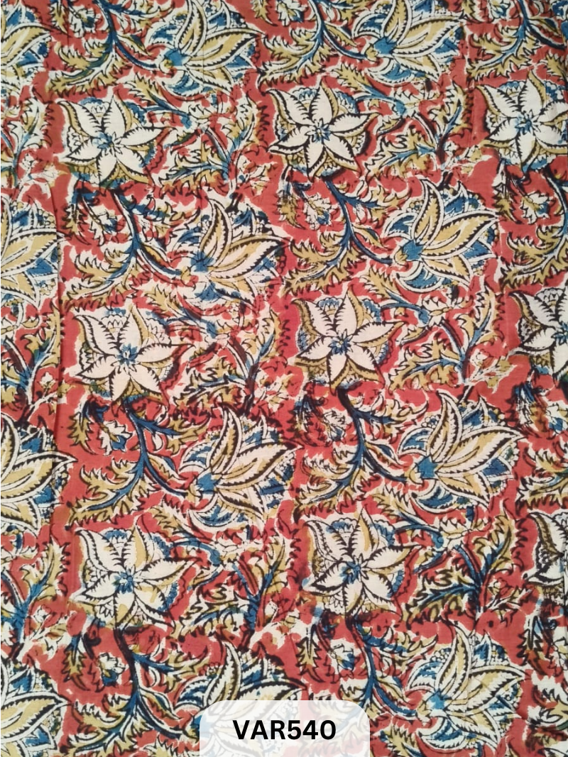 Kalamkari Hand printed - Fabric -2.5mtrs