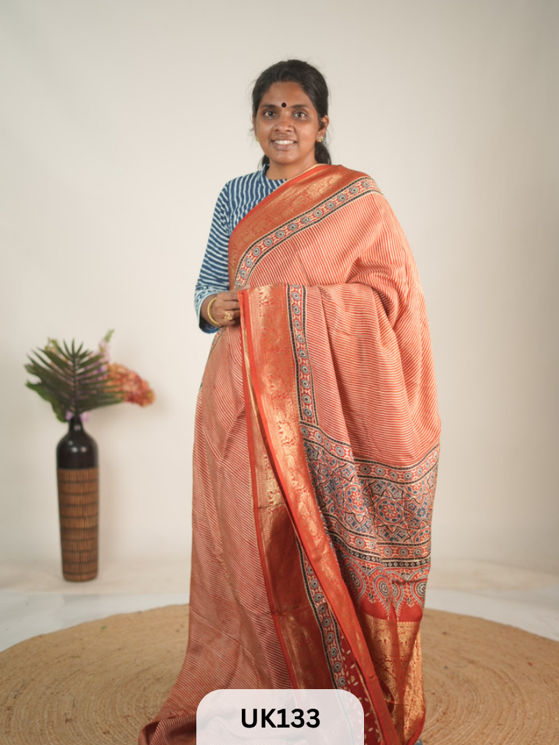 DOLA AJRAKH SAREE