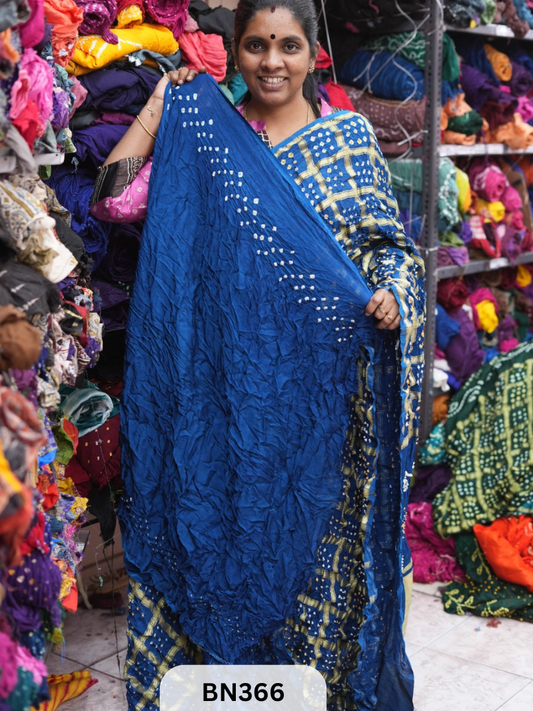 SEMI TISSUE GARCHOLA SAREE WITH LAGDI PATTA