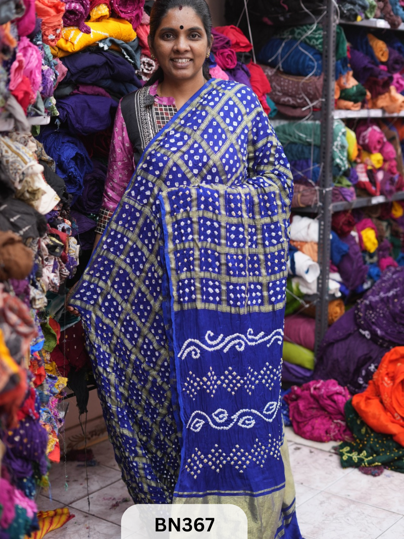 SEMI TISSUE GARCHOLA SAREE WITH LAGDI PATTA