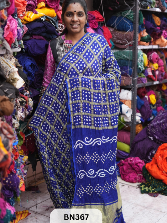 SEMI TISSUE GARCHOLA SAREE WITH LAGDI PATTA