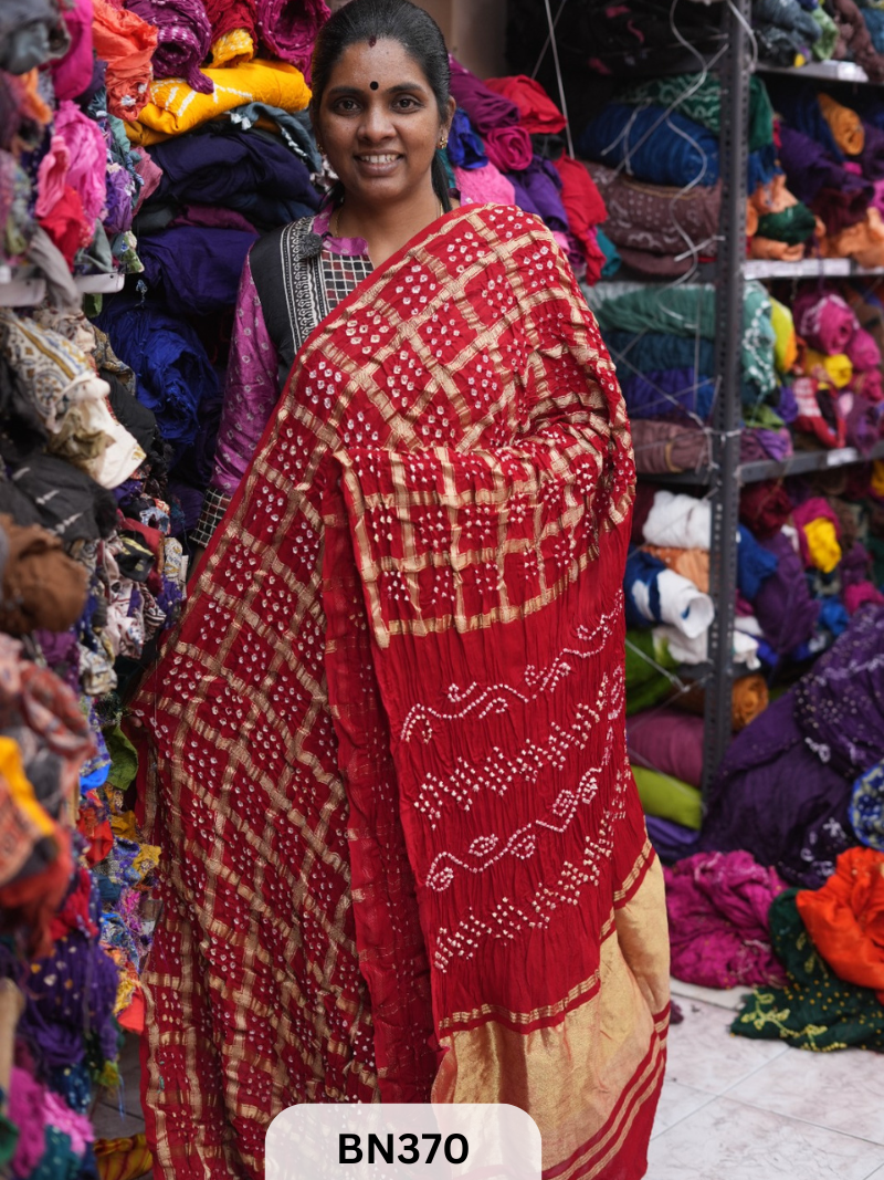 SEMI TISSUE GARCHOLA SAREE WITH LAGDI PATTA