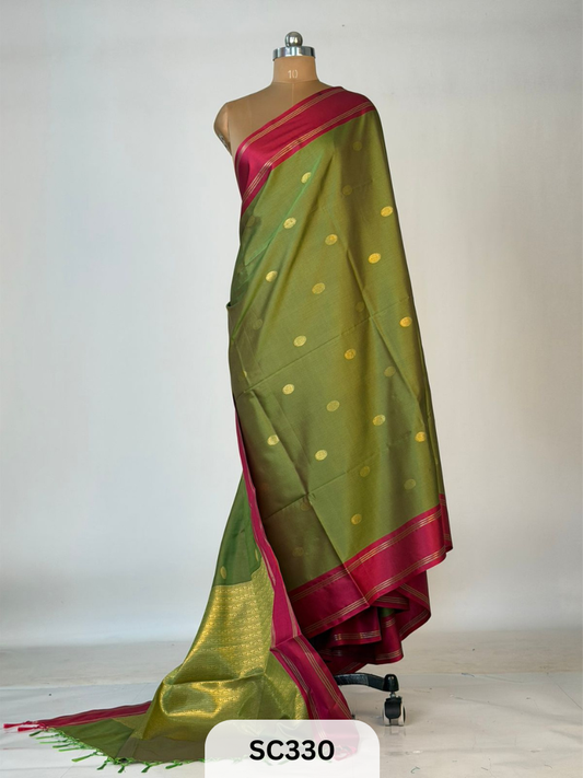NANO SEMI SOFT SILK WITH RICH PALLU