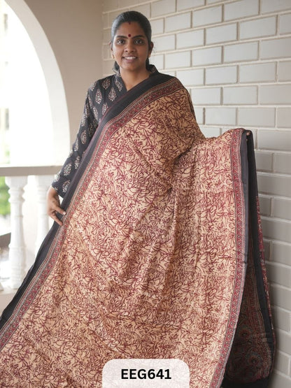 AJRAKH MODAL SAREE - JACKPOT