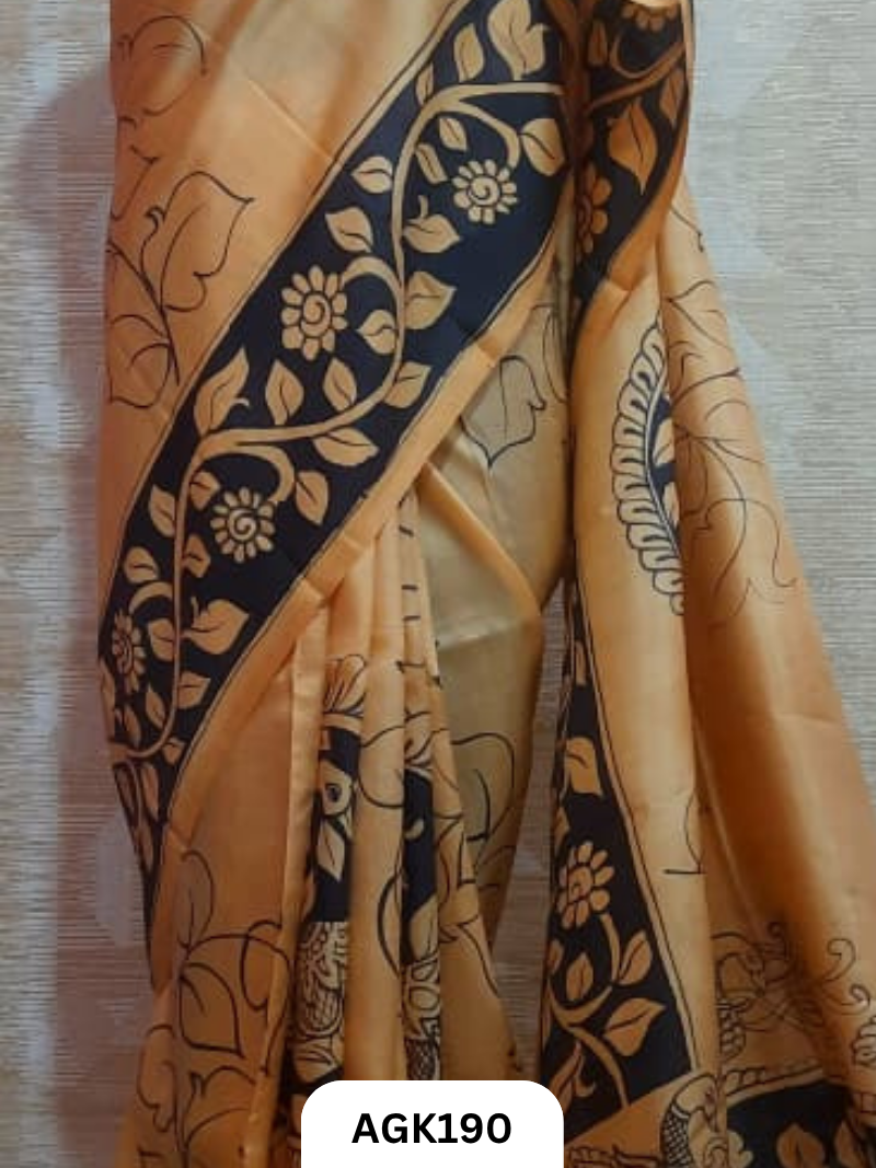 Murshidabad Silk 4Ply Hand Printing Work