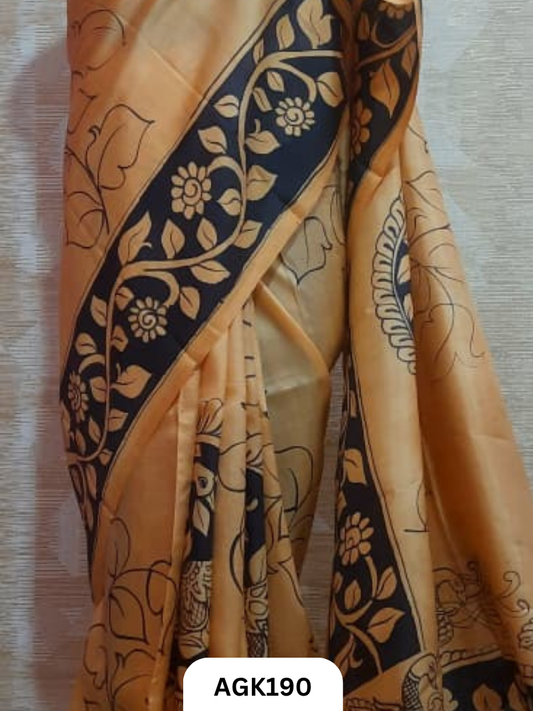 Murshidabad Silk 4Ply Hand Printing Work