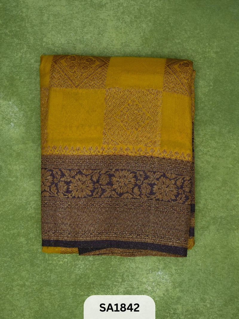 BANARASI MYSORE KHADI GEORGETTE SAREE