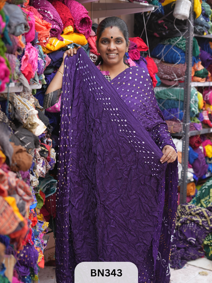 PLAIN MODAL GAJI HAND BANDHEJ - BEST BUY*