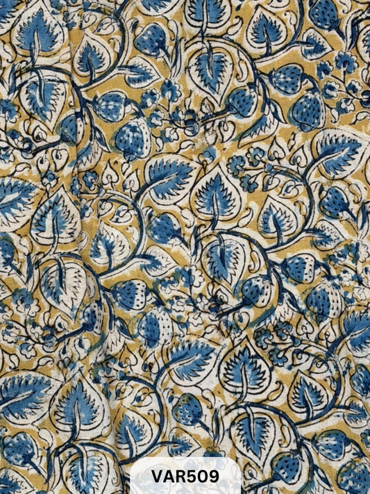 Kalamkari Hand printed - Fabric -1.5mtr