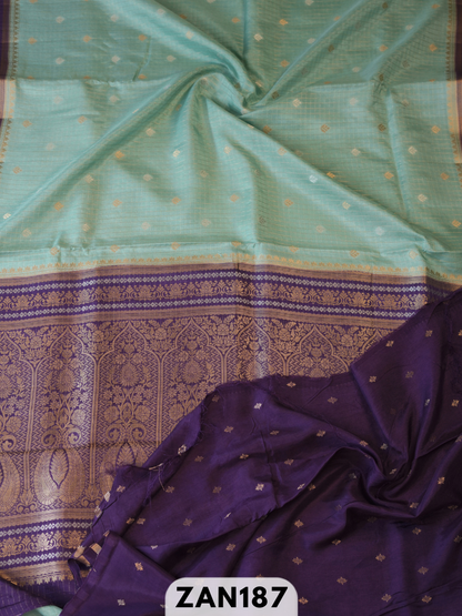 Pure Dupion kanchipuram fusion Rich pallu saree