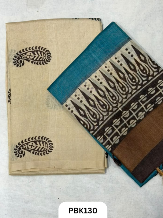 Pure Tussar Silk Salwar 2pc Top 2.5 + Duppatta 2.5  44 width