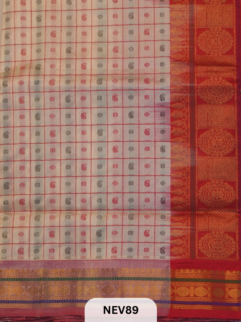 Small Border Thread Lakshadeepam