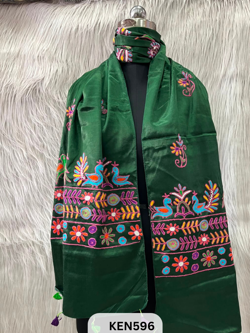 MUSHRU HAND AARI WORK STOLE