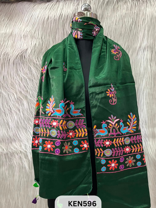 MUSHRU HAND AARI WORK STOLE