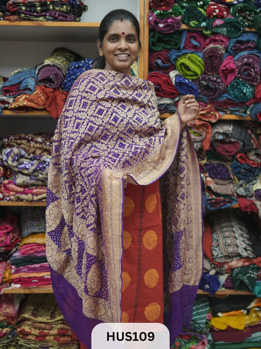 PURE KHADDI GEORGETTE DUPPATTA
