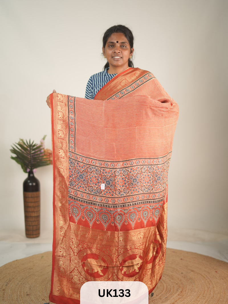 DOLA AJRAKH SAREE