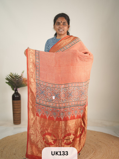 DOLA AJRAKH SAREE