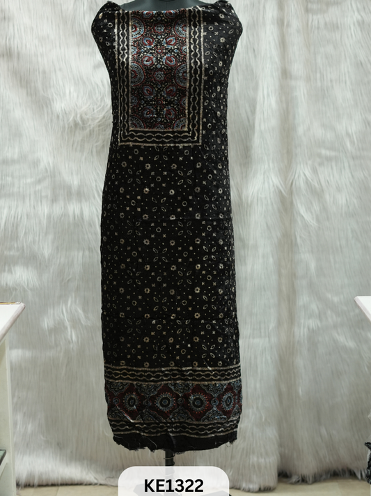 VELVET AJRAKH HANDBLOCKPRINT - 2.5MTR TOP