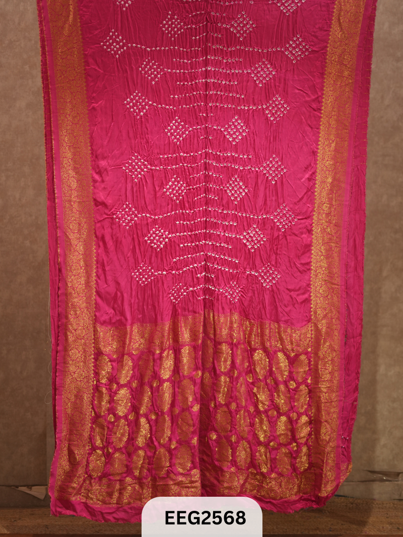 MODAL FUSIOIN SAREE WITH DOLA BORDER - EXCLUSIVE