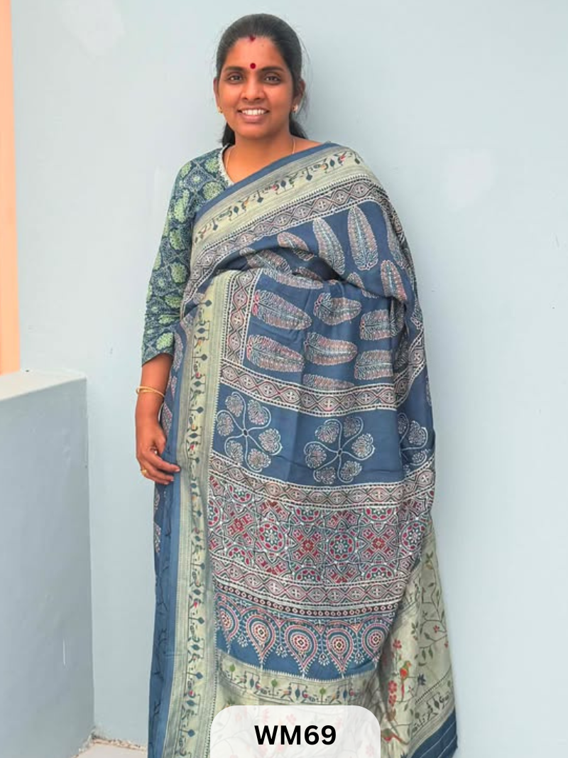 MODAL WITH PAITHANI SAREE