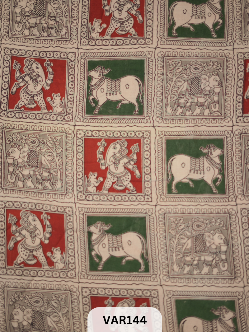 KALAMKARI HANDBLOCK PRINT- FABRIC -1mtr