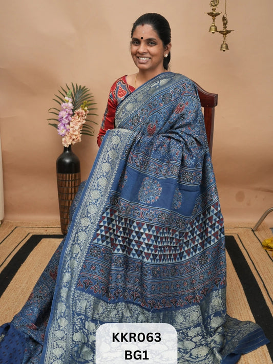 DOLA SILK - AJRAKH HANDBLOCK PRINT