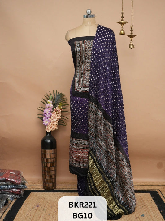 BANDHANI AJRAKH WITH LAGDI PATTA | SALWAR SUIT