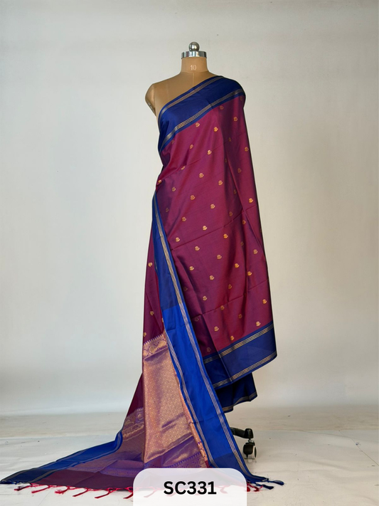 NANO SEMI SOFT SILK WITH RICH PALLU