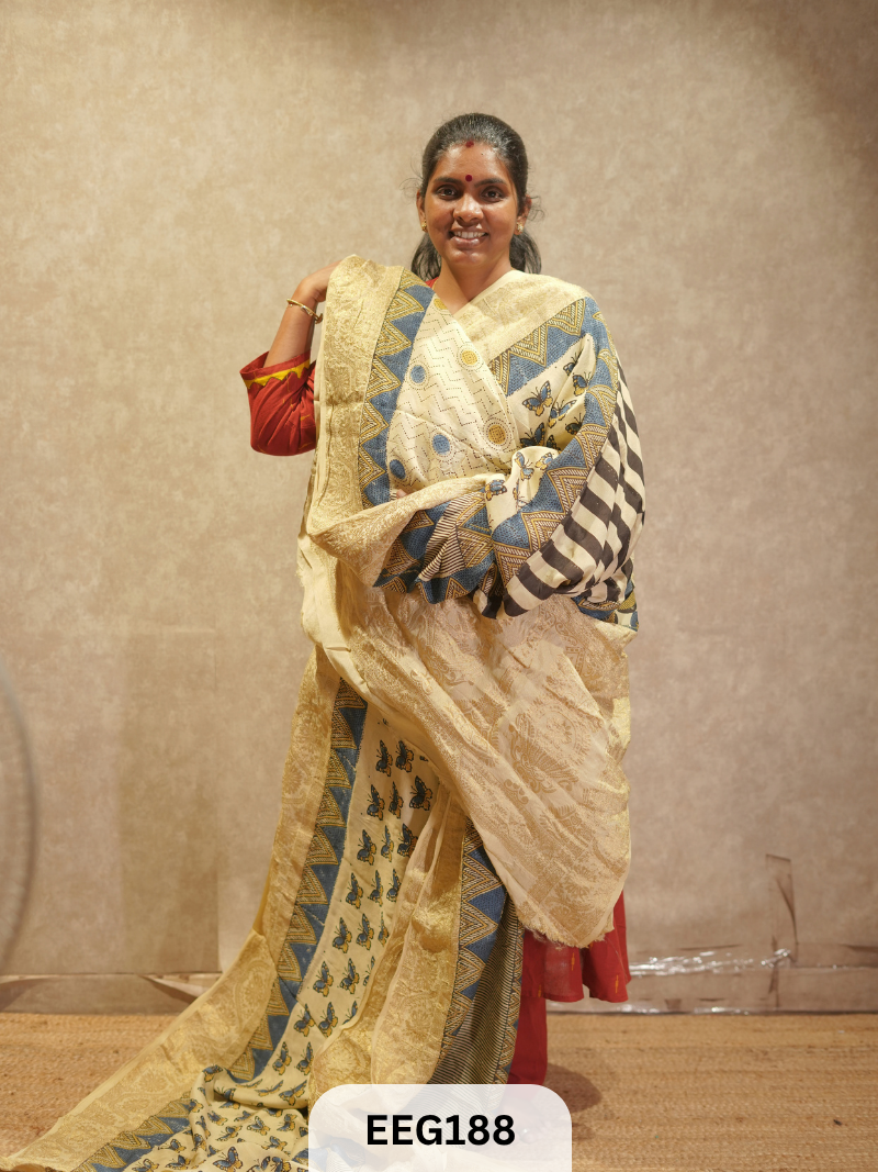 AJRAKH DOLA SILK SAREE