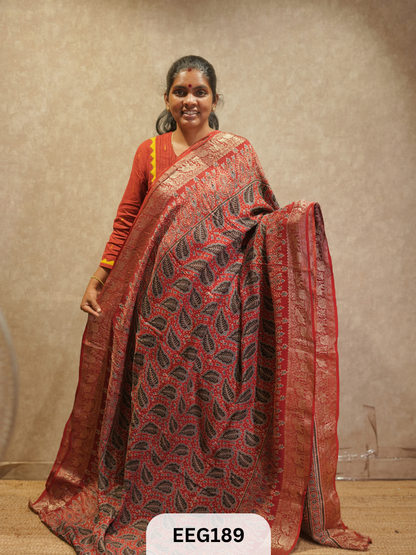 AJRAKH DOLA SILK SAREE