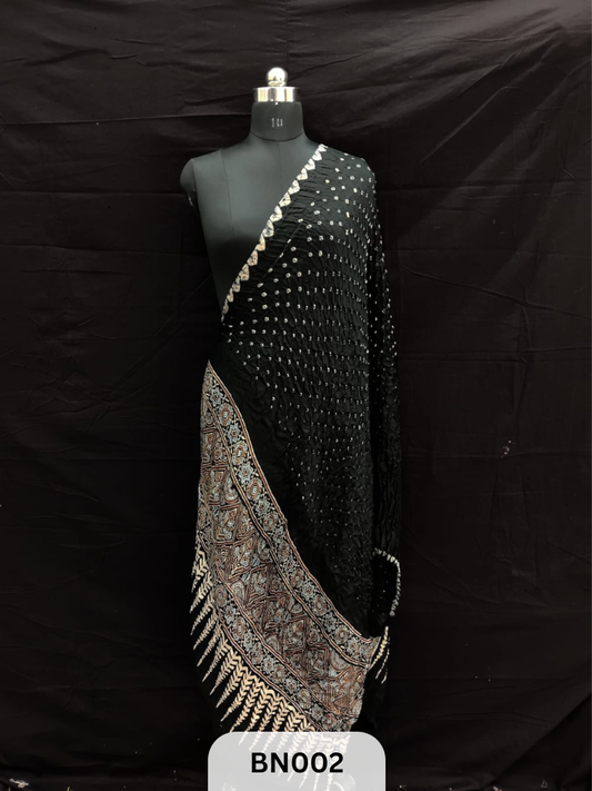 AJRAKH BANDHANI DANI EDGING DUPPATA