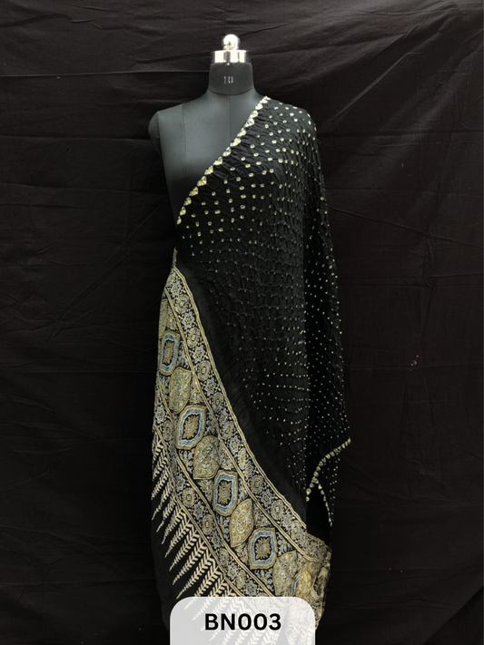 AJRAKH BANDHANI DANI EDGING DUPPATA