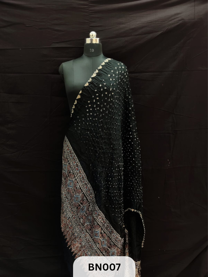 AJRAKH BANDHANI DANI EDGING DUPPATA