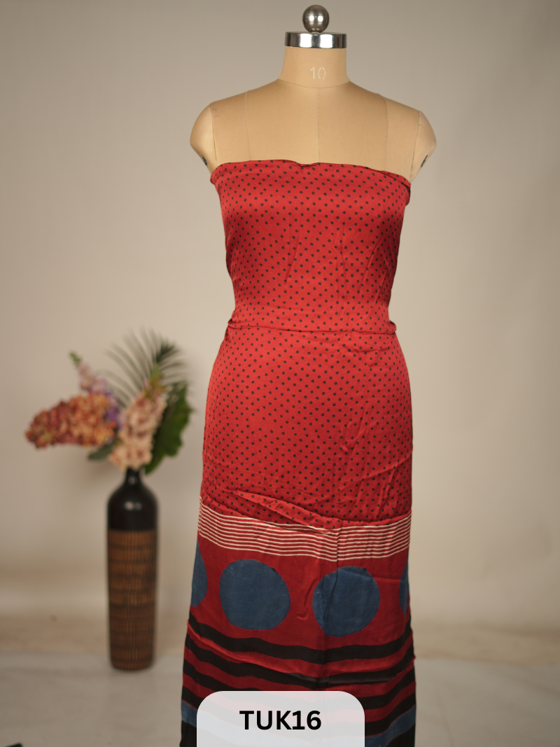 MODAL WITH AJRAKH TOP MATERIAL-2.5MTS AND 44 PANA