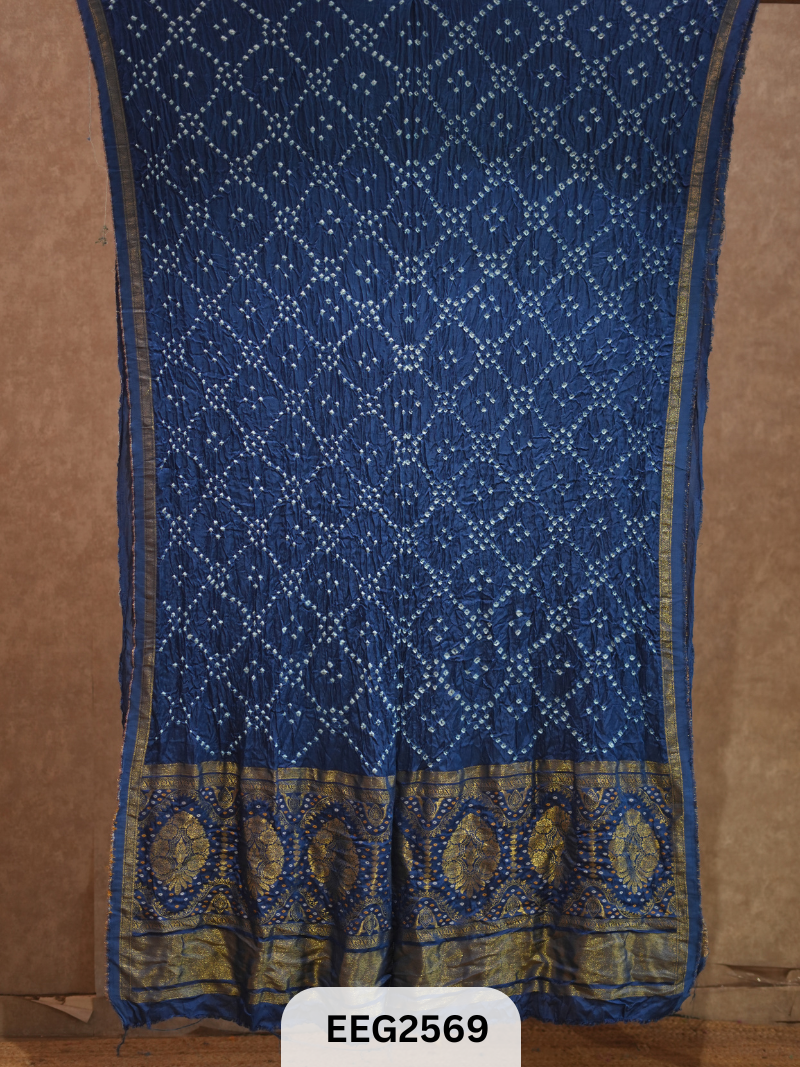 MODAL FUSIOIN SAREE WITH DOLA BORDER - EXCLUSIVE